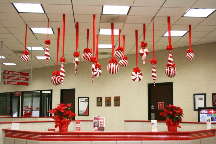 Decoration for christmas in office