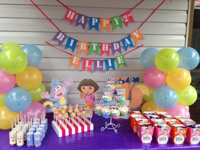 Dora decoration for birthday party