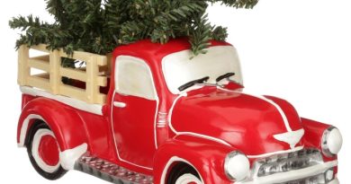 Christmas truck red etagere tree delight dining vintage ideas decorations decorating decorate back look