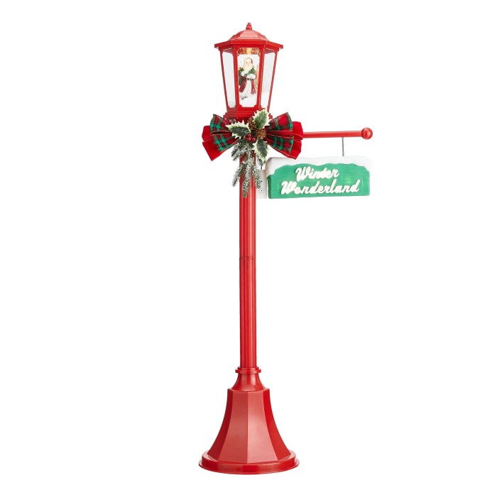 Christmas lamp post decoration ideas