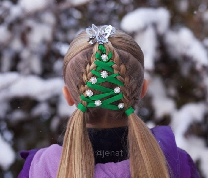 Angel hair decoration for christmas tree