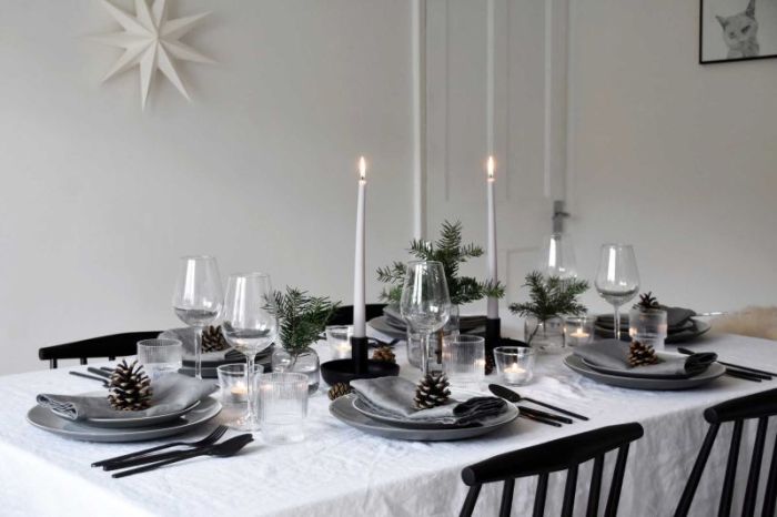 Christmas decoration ideas for dining table