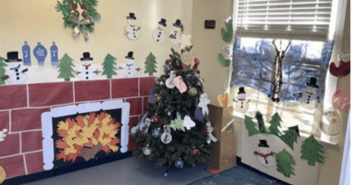 Decoration classroom for christmas