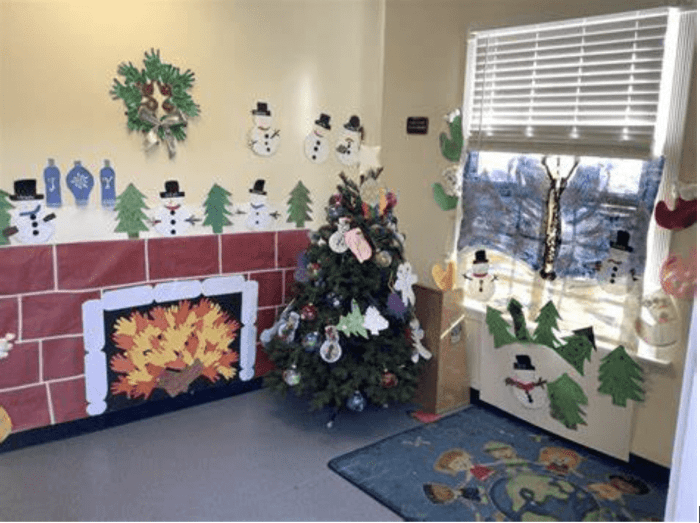 Decoration classroom for christmas