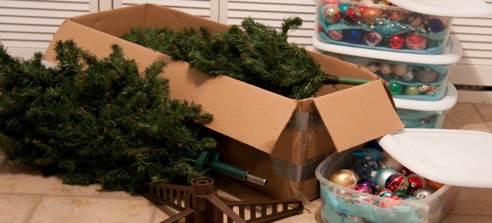 Christmas decoration storage ideas