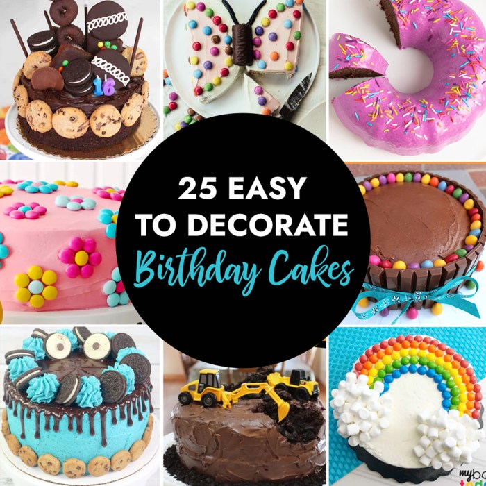 Birthday cake decoration ideas