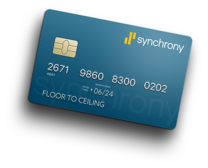 Floor and decor synchrony credit card