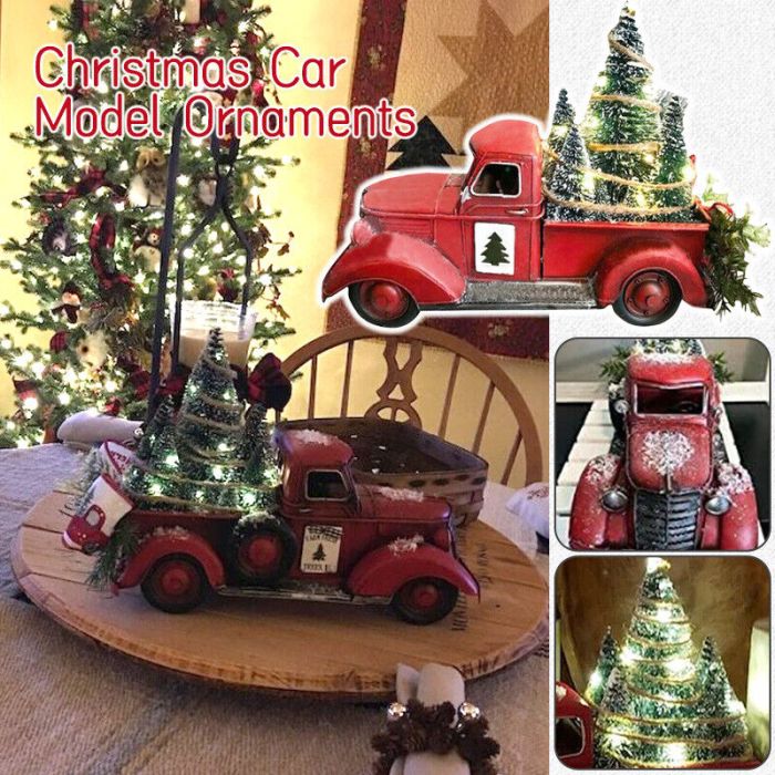 Red truck christmas decoration