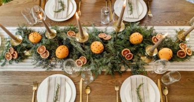 Simple christmas table decoration ideas